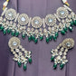 Royal Green Beaded Kundan Necklace