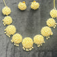Designer Pearl Gajra Necklace Set