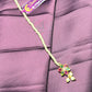 Floral Pearl Chain Maang Tikka with Multicolor Stones