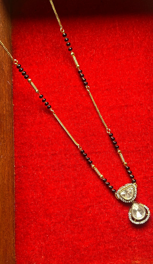 18-Inch Mangalsutra with Kundan Pendant