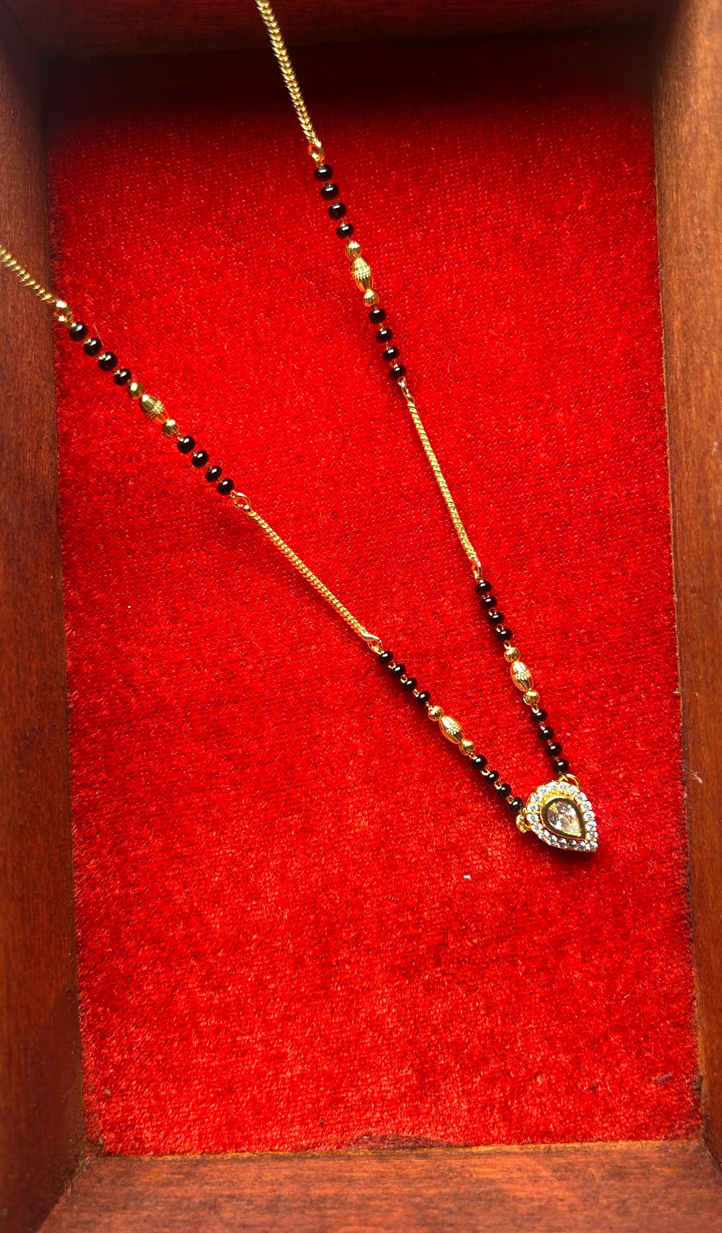 18-Inch Mangalsutra with Kundan Pendant