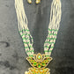 Emerald Elegance Pearl Mala Set