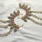 Traditional Pearl Back Ear Cuffs with Kundan Detailing