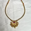 Traditional Temple-Style Gold Necklace – 1 Gram Gold