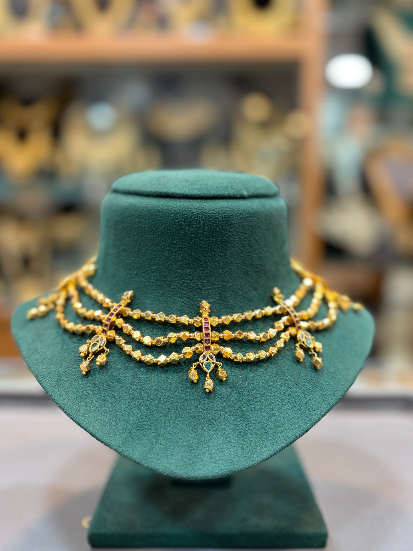 Royal Layered Temple Necklace Set