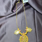 Traditional Pendant Necklace with Coin Motifs
