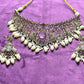 Royal Peacock Choker Set with Pearls