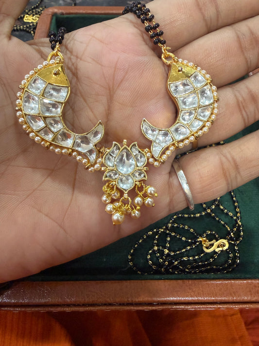 Fish Pachi kundan Mangalsutra