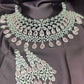 Blush Pink & Diamond Choker Necklace Set