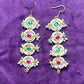 Multicolor Kundan Floral Ear Chain (Kaanchain) with Pearl & Bead Detailing