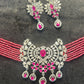 Rosé Radiance Beaded Choker Set
