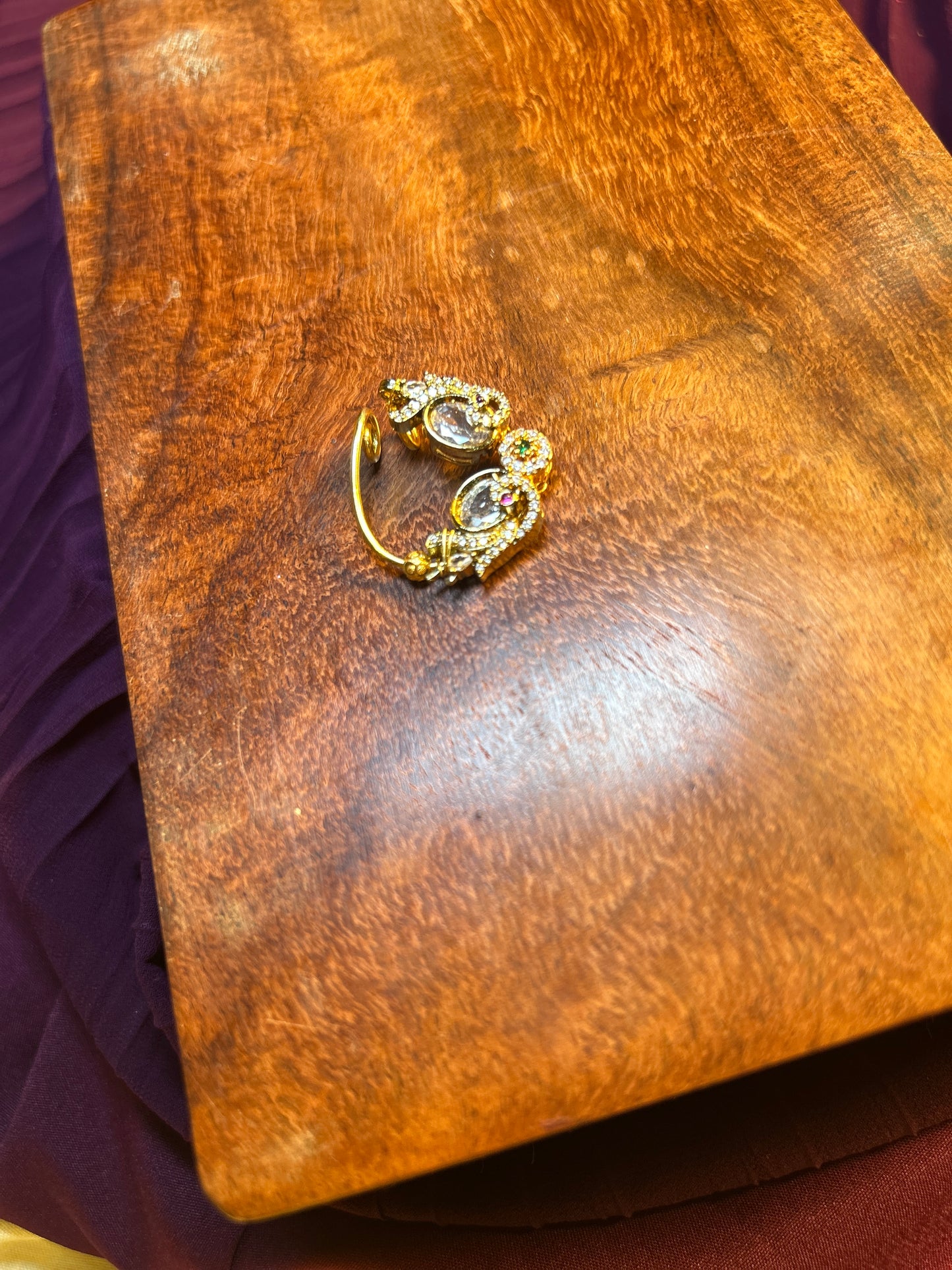 Traditional Maharashtrian Nath – Victorian & CZ Stone Studded