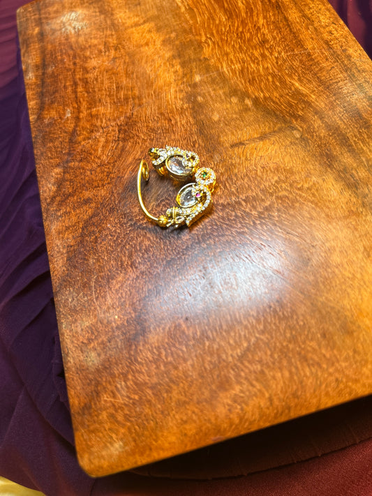 Traditional Maharashtrian Nath – Victorian & CZ Stone Studded