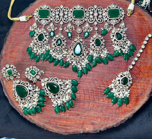 Emerald Royale Bridal Jewellery Set