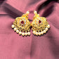 Traditional Gold-Tone Jhumka Earrings