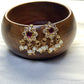 Classic Floral Kundan Bugdi with Pearls – Antique Gold Finish