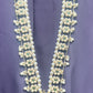 Pearl & Green Stone Bridal Haar with Intricate Pendant