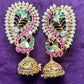 Traditional Paisley Kundan Ear Cuff with Jhumka Drop