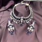 Midnight Blue Sapphire & Diamond Necklace Set