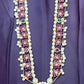 Floral Pearl & Stone Haar with Circular Pendant