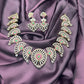 Radiant Fan Motif Necklace Set