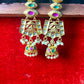 Heritage Temple Dangler Earrings with Mini Jhumkas