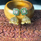 Emerald Kundan Pearl Jhumkas