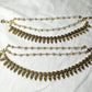 Traditional Pearl & Antique Gold Kana Ear Chain