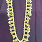 Pearl & Stone Traditional Haar with Half-Moon Pendant