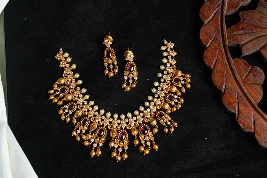 Temple pearl necklace
