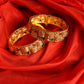 multi colored gold bangles