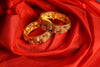 multi colored gold bangles