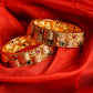 multi colored gold bangles