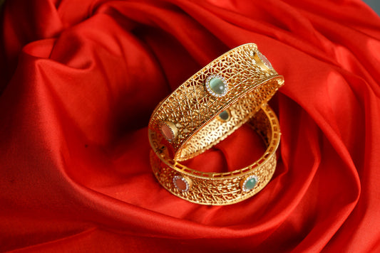 Kada bangles in Pastel color