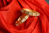 Bangles kada in Pink and pista
