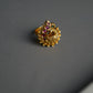 Temple peacock gold ring