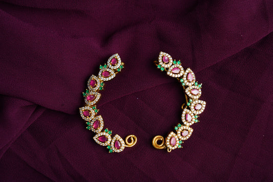 Leaf design front earcuff