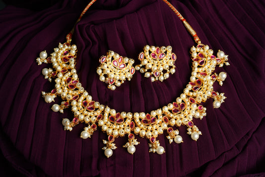 Royal Pearl Necklace Set