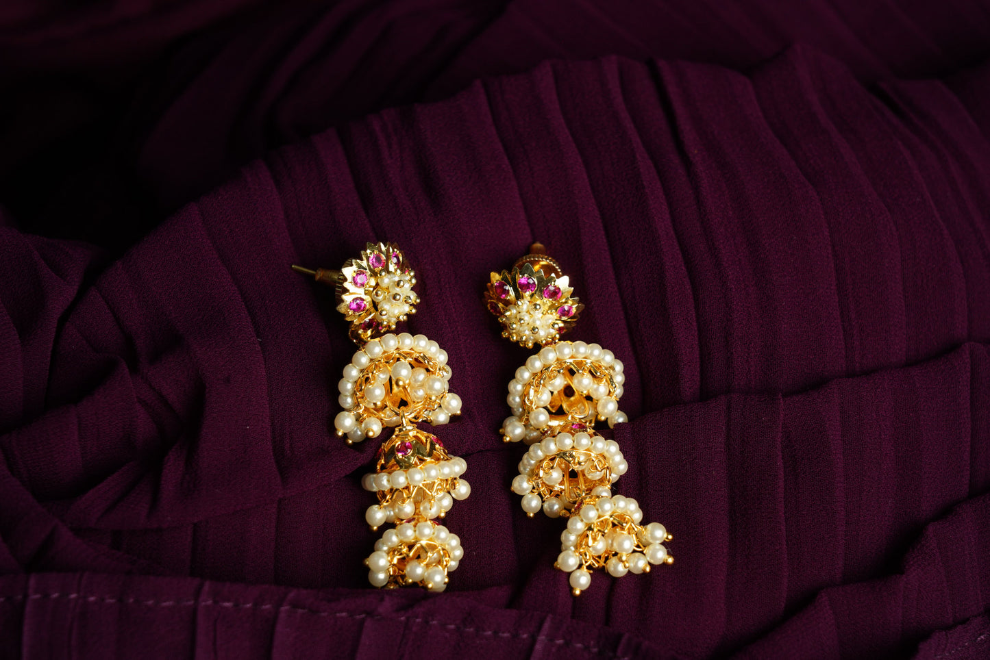 Layered Gold Jhumka