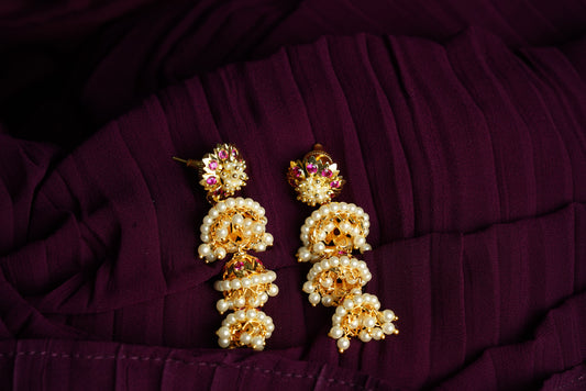 Layered Gold Jhumka