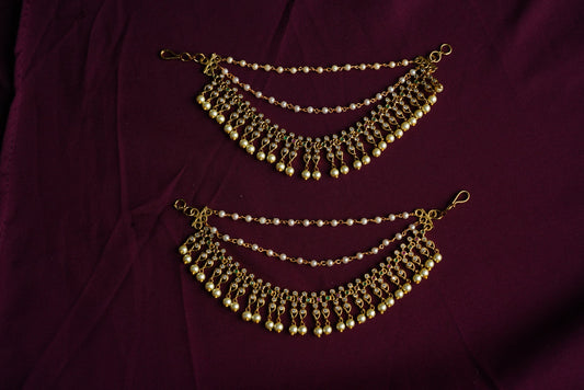 Stone gold earchain