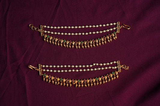 Earchain with Golden dangles