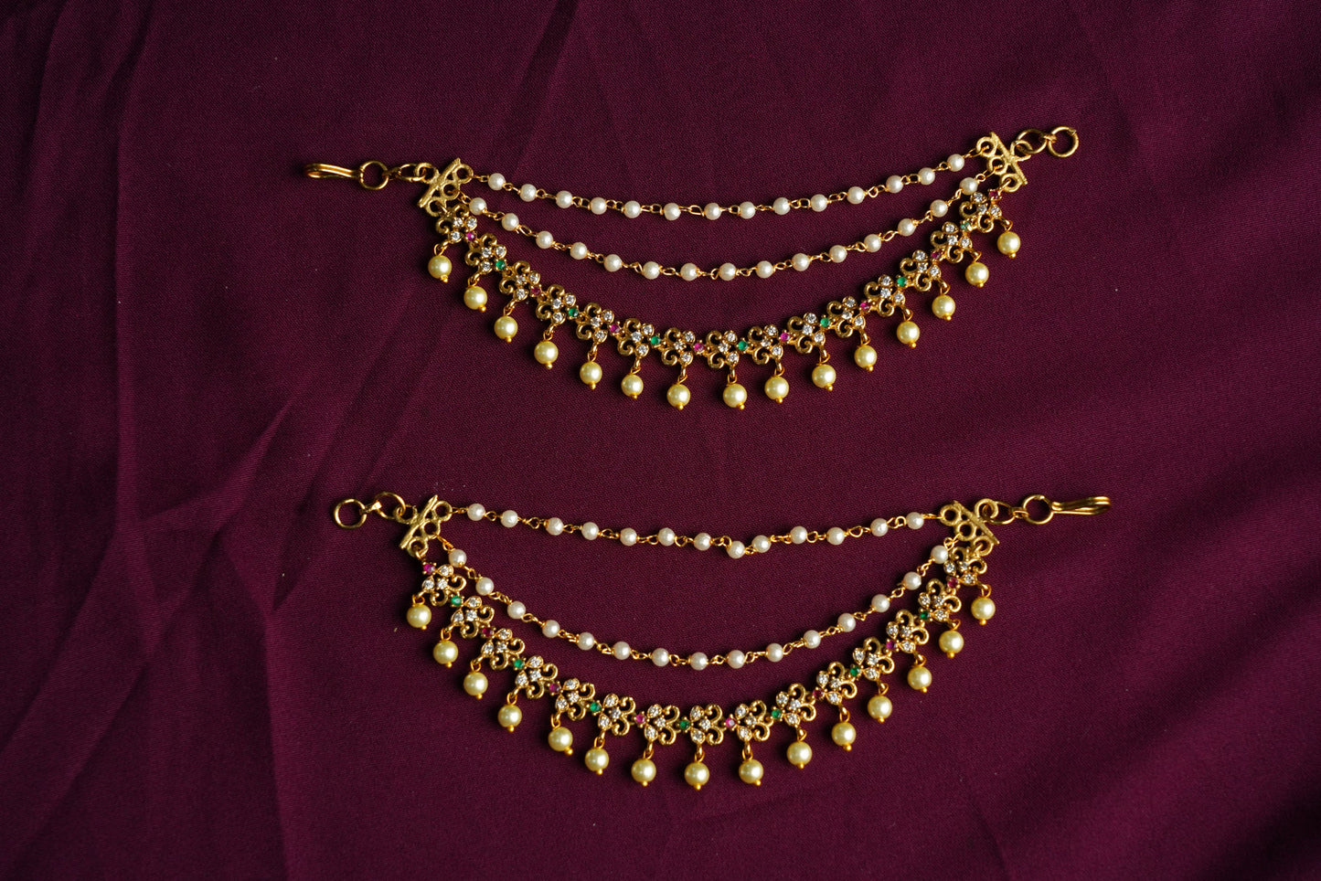 Stone earchain 3 layer