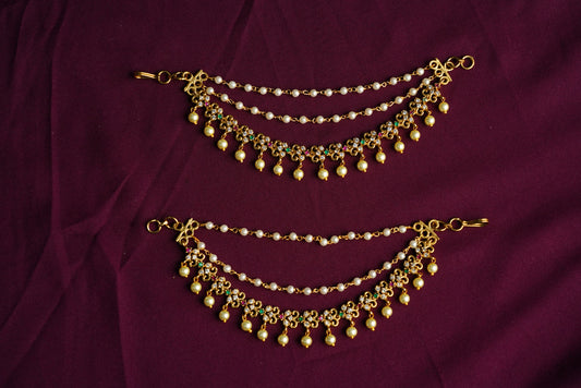 Stone earchain 3 layer