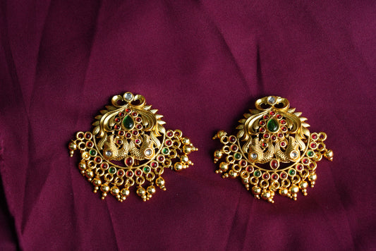 Peacock Hair brooch