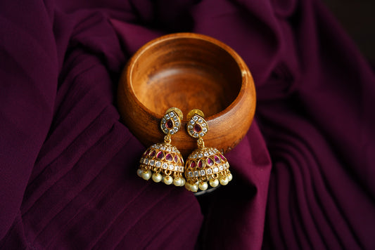 Classic Gold-Plated Jhumkas