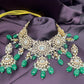Royal Emerald Drops Polki Set