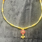 Floral Pendant Short Mangalsutra Necklace