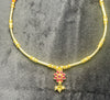 Floral Pendant Short Mangalsutra Necklace