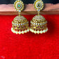 Grand Kundan Pearl Jhumka Earrings
